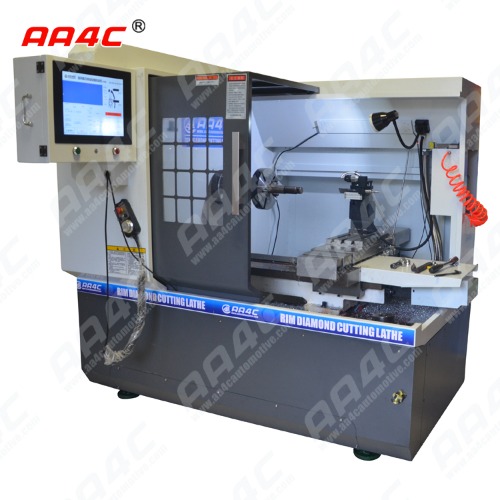 AA4C needle probe  Automatic Car Alloy Wheel Rim Diamond Cutting machine Rim Refurbish CNC lathe wheel straightening repair machine AA-RDCM825