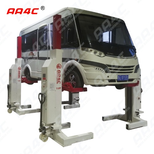 Hydraulic wireless with battery heavy duty 4 bus/truck lift  30T(7.5T X 4 posts)