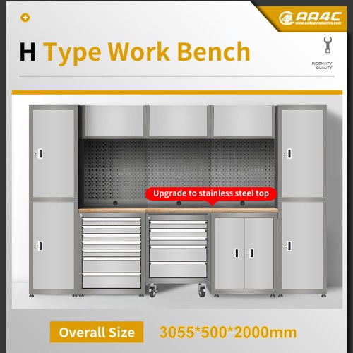 H  type Workshop Garage Units Steel tool boxes and storage cabinets Large Combination tool cabinet garage Workbench/Metal Furniture