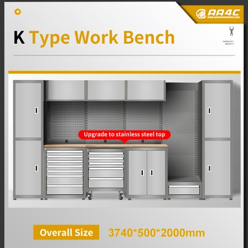 K  type Combination Workbench Workshop Tool Storage Tabletop Workstation Assembly Worktable Cabinet