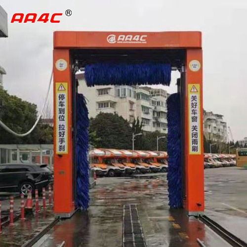 AA4C automatic roll-over bus washing machine with 3 brushes Jump mirror 