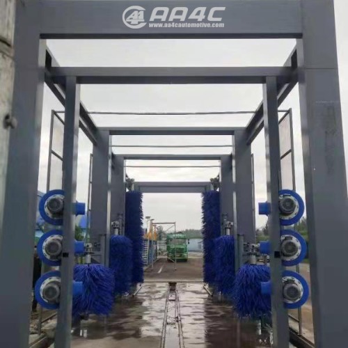 AA4C automatic drive-through  bus& truck washing machine 2/4/5/6/7 brushes 