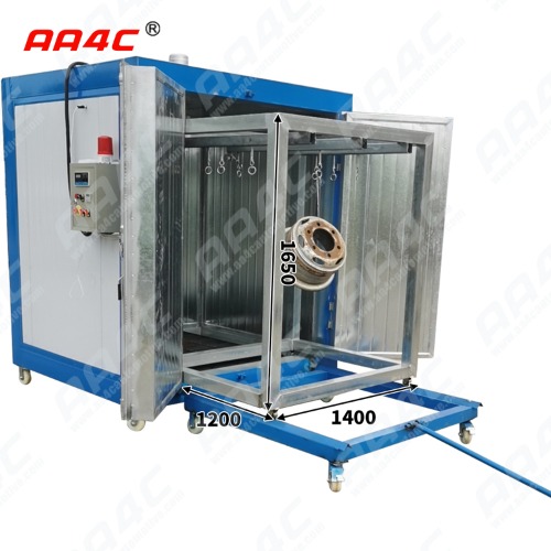 AA4C Rim Baking Oven Wheel Rim Curing Oven With Trolley Rim Drying Oven 