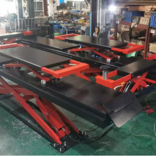 _Low profile alignment scissor lift with  2 rolling jacks 5T 4.5M runway AA-ALSL50HC-CB