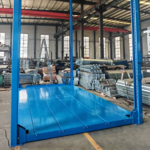 hydraulic cylinder+steel rope high rise 4 post  parking lift delier to switerzland
