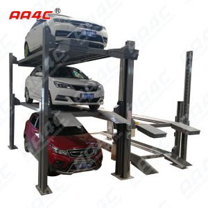 4 post Triple Stacker Parking lift