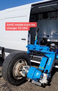 Mobile truck tire changer on van AA-MTTC26 ,13''-26''