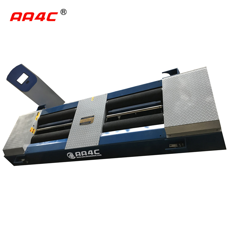 Roller brake tester with axle load