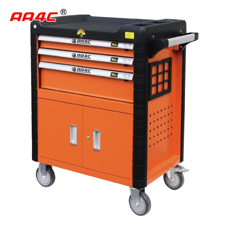 AA4C 106pcs high grade 3 drawers tool cabinet trolley  AA-A33106