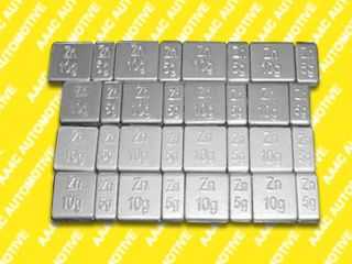 Zinc adhesive wheel weights