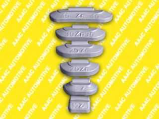 Zinc clip-on wheel weights