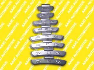 Zinc clip-on wheel weights