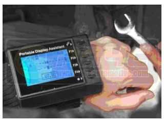 PDA( wrist-band display)  for wheel aligner